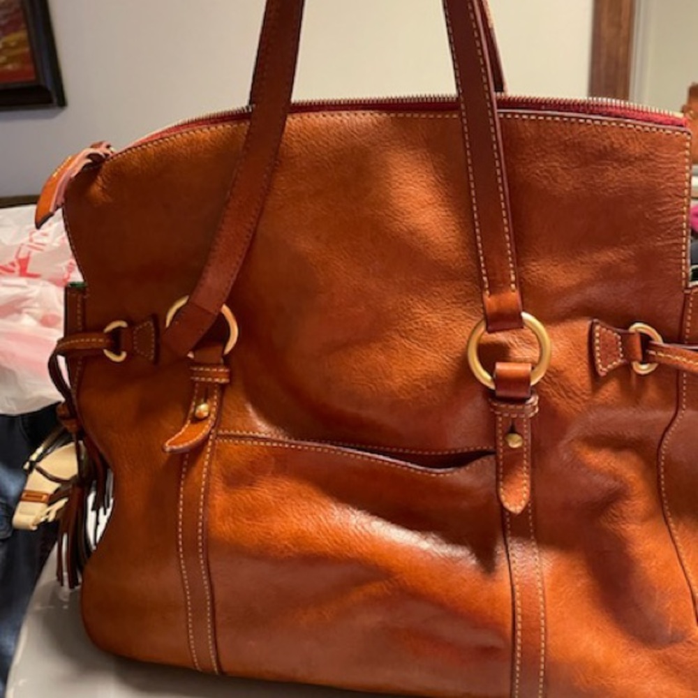 Dooney & Bourke Brown leather bag - Picture 2 of 9